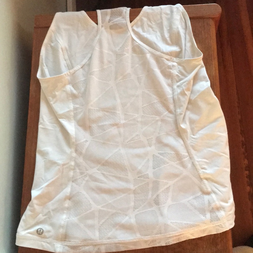 White Lululemon tank top